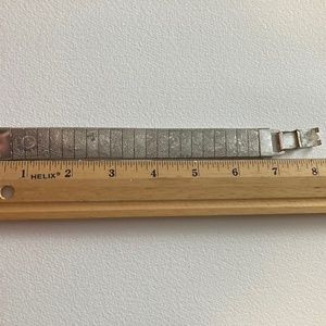 “Lowered Price”Vintage Boho  Silver tone Floral Design Bracelet